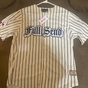 Full Send Bronx Baseball Jersey White for Men